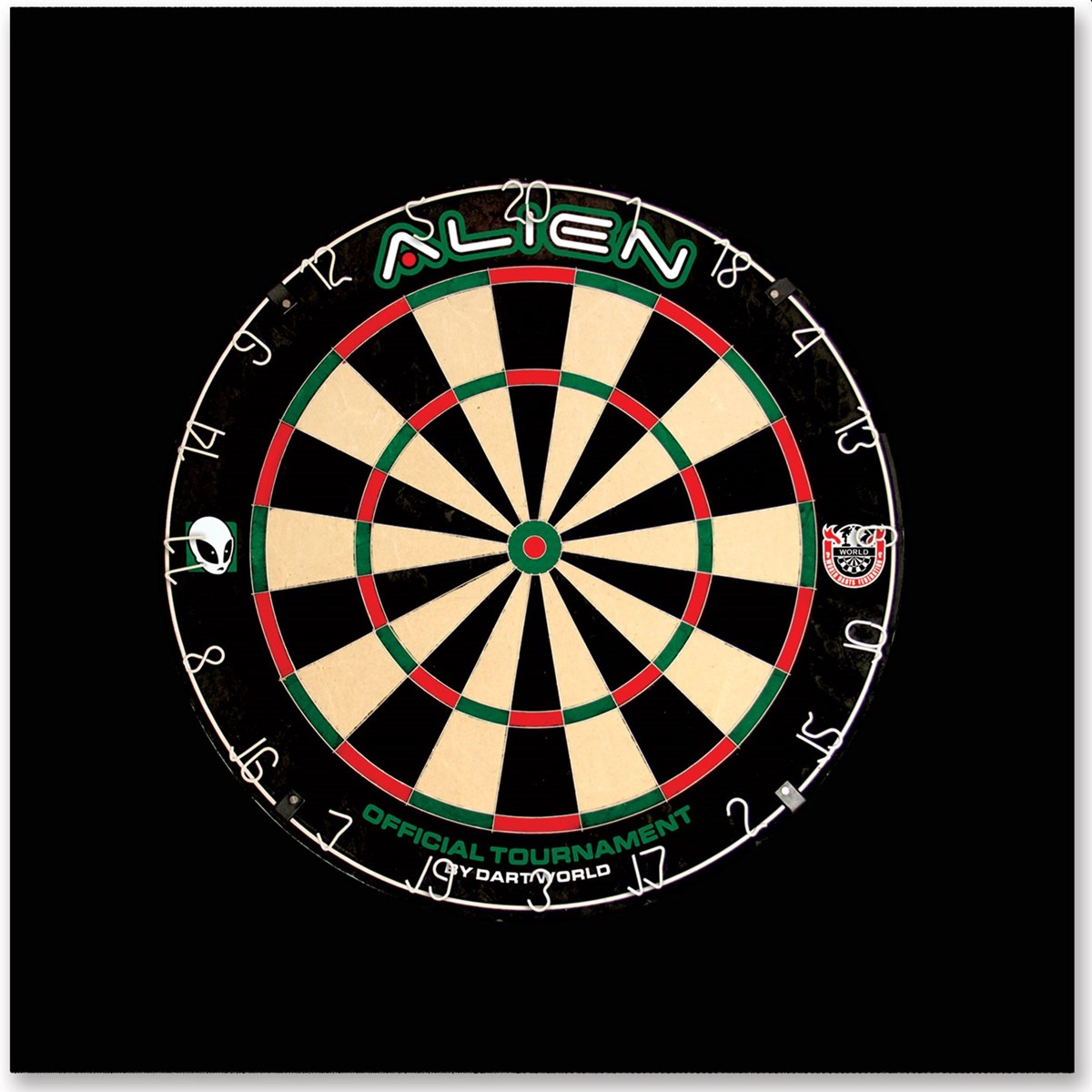 Dart World Alien Wall Protector Set with Darts and Board